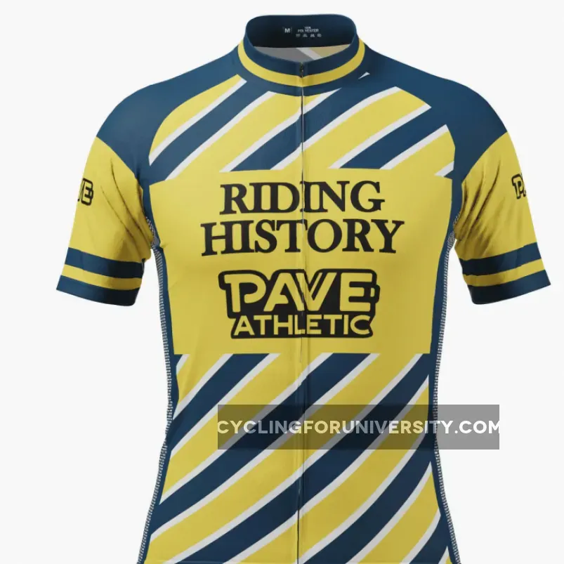 Men's PAVE Athletic Banque Retro Short Sleeve Cycling Jersey