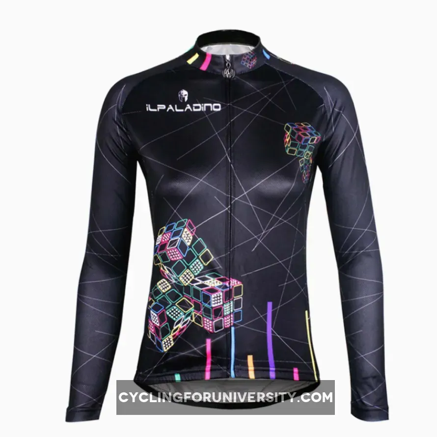 Black Woman's Cycling Jerseys Black embroidery Jerseys.712