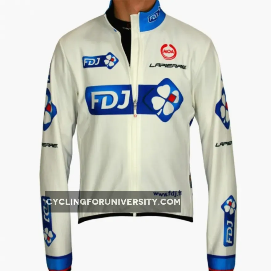 FRANCAISE DES JEUX (FDJ) 2011 MOA Radsport-Profi-Team- Winter Fleece Long Sleeve Jersey Jacket