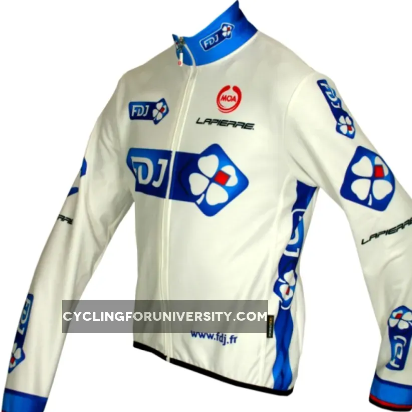 FRANCAISE DES JEUX (FDJ) 2011 MOA Radsport-Profi-Team- Winter Fleece Long Sleeve Jersey Jacket