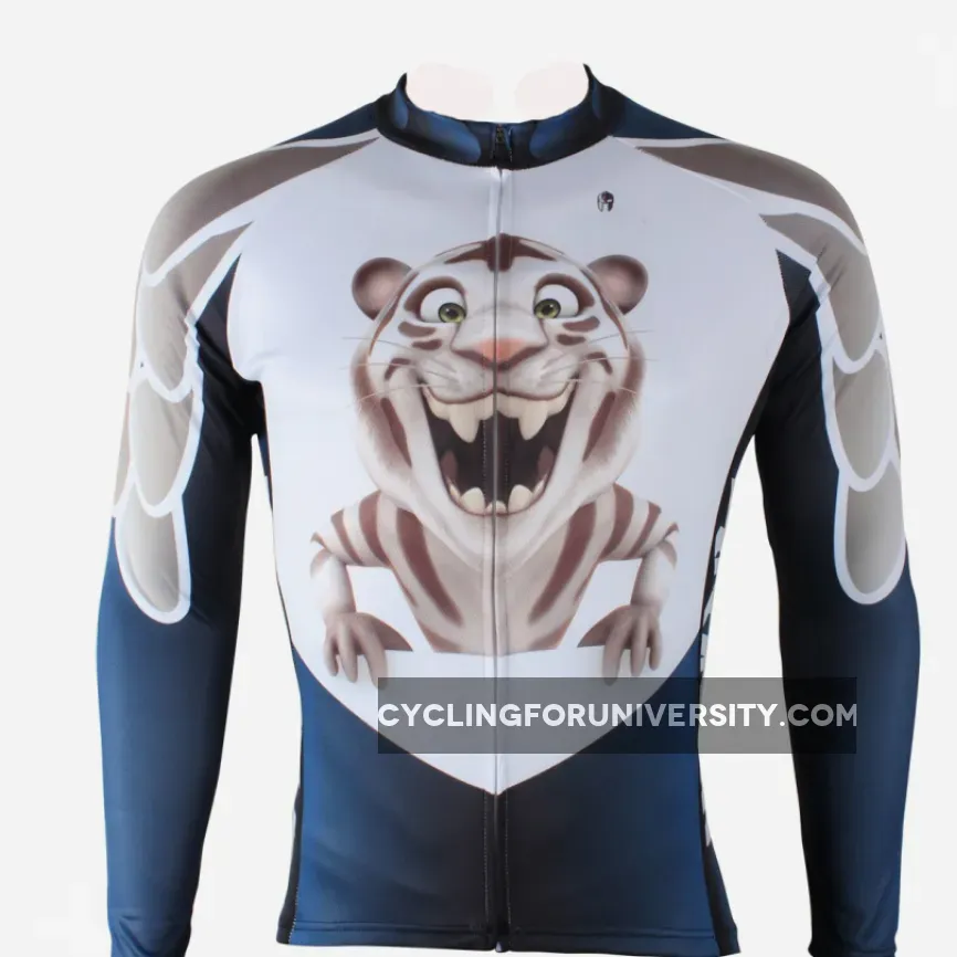 Ilpaladino Little Tiger Men's Long/Short-sleeve Cycling Bike jersey T-shirt Summer Spring Autumn Road Bike Wear Mountain Bike MTB Clothes Sports Apparel Top NO.166