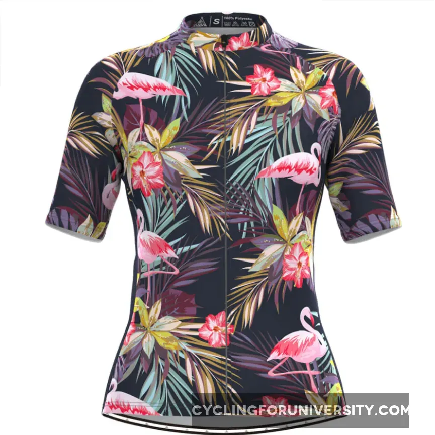 Women's Hawaiian Tropical & Floral Print Cycling Jersey