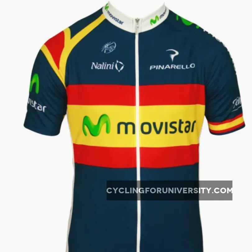 MOVISTAR spanischer Meister 2012 Radsport-Profi-Team Short Sleeve Jersey
