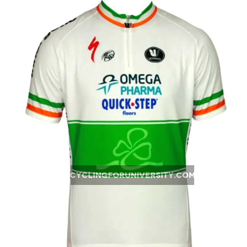 OMEGA PHARMA-QUICKSTEP Irish Champion 2011/12 Vermarc professional cycling team - Cycling Jersey Short Sleeve