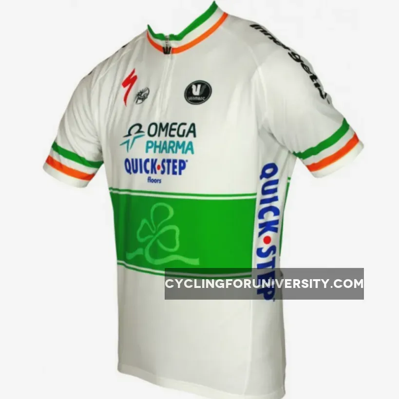 OMEGA PHARMA-QUICKSTEP Irish Champion 2011/12 Vermarc professional cycling team - Cycling Jersey Short Sleeve