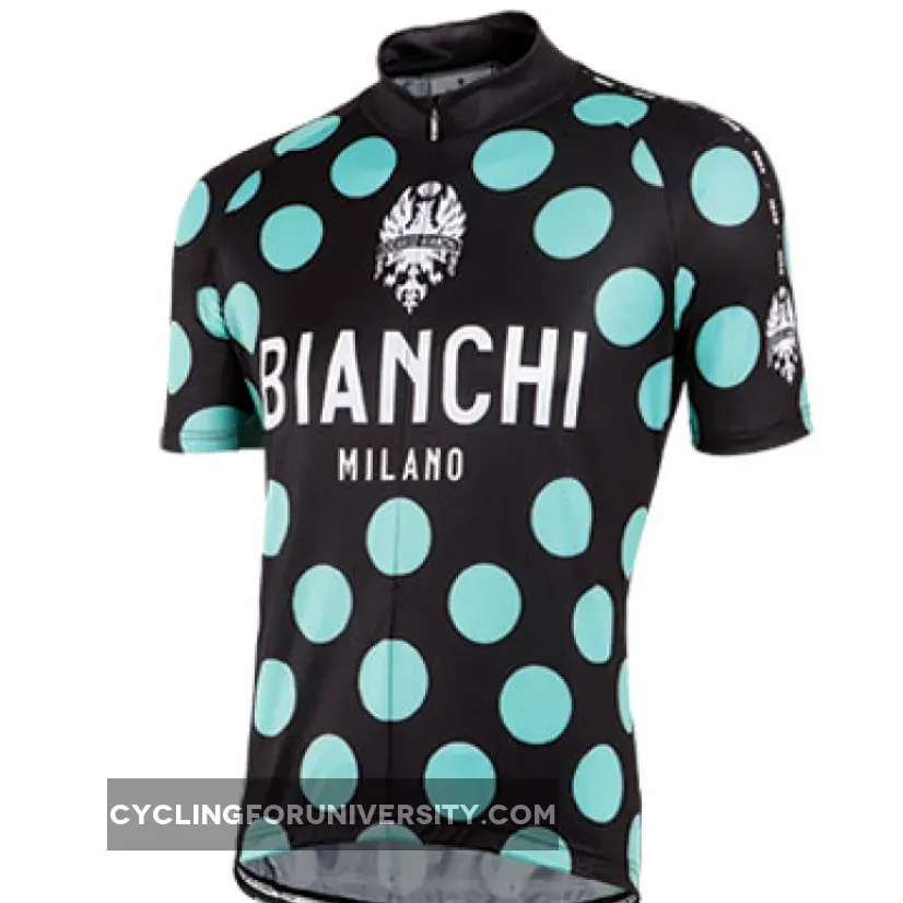 Bianchi Milano Pride Polka Dot Black Green Jersey,