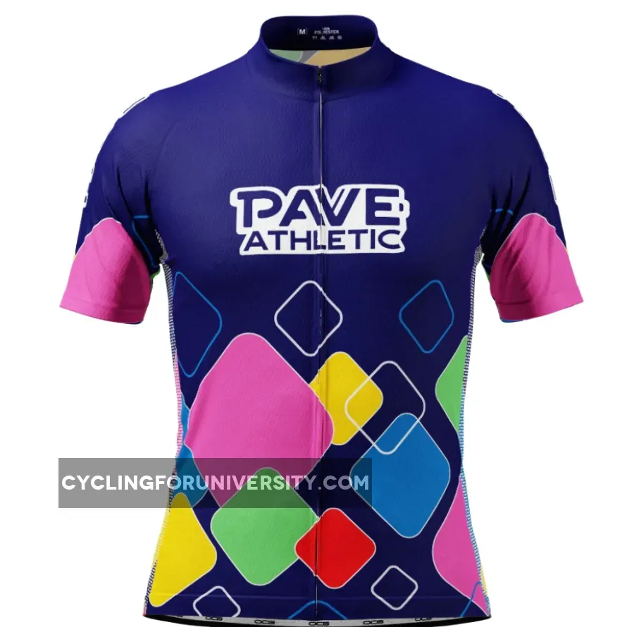 PAVE Athletic Modern Mapei Short Sleeve Cycling Jersey #Modern Cycling Jersey Design