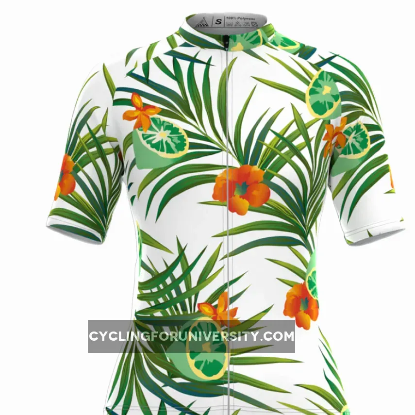 Women's Fruit Print Aloha Hawaiian Jersey Lemon Restock