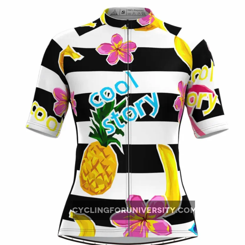 Women's Stripe Print Aloha Hawaiian Cycling Jersey To Buy