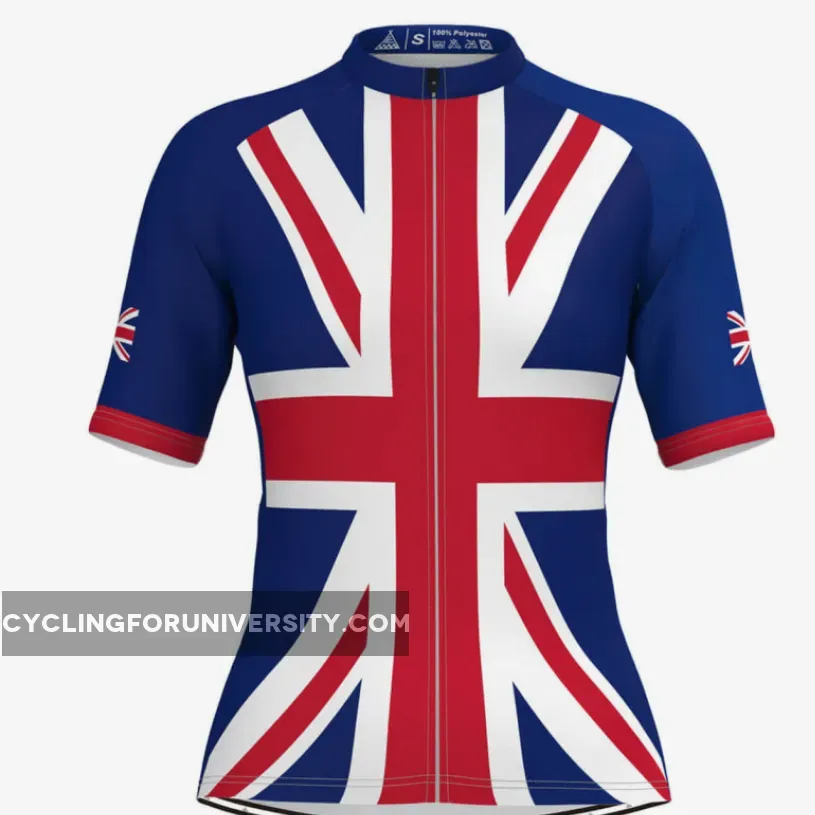 UK Union Jack Flag Women's Cycling Jersey To Buy