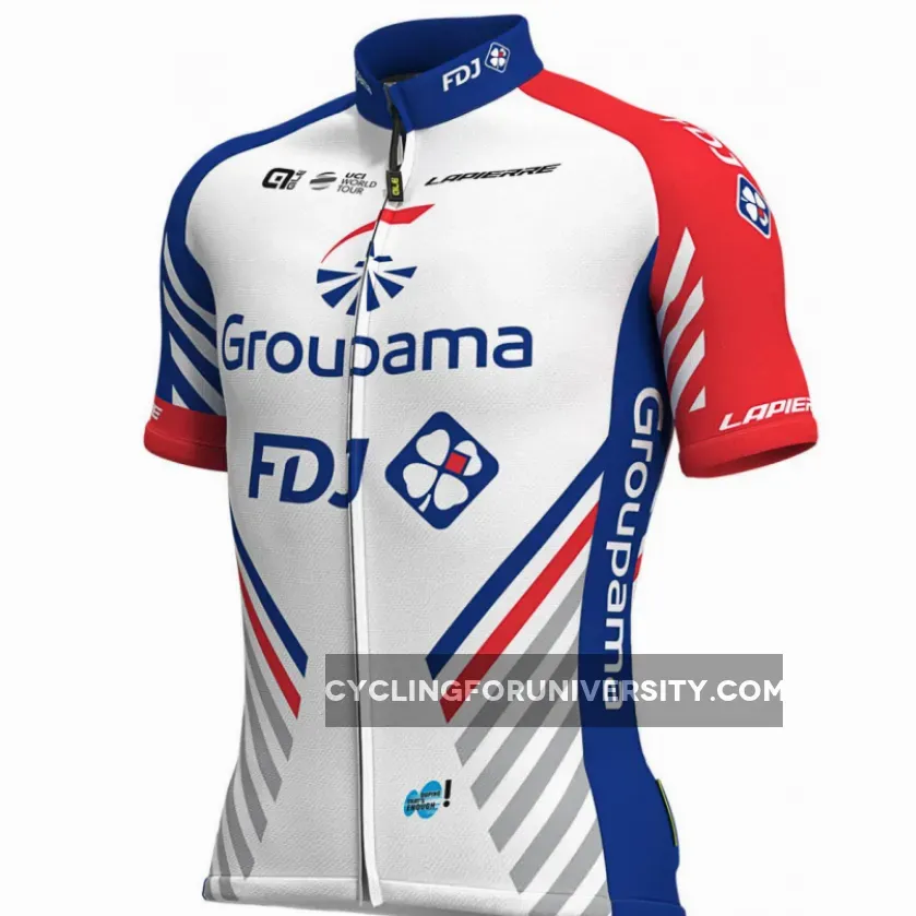 2019 Groupama FDJ Short Sleeve cycling Jersey bike clothing Cycle apparel Shirt