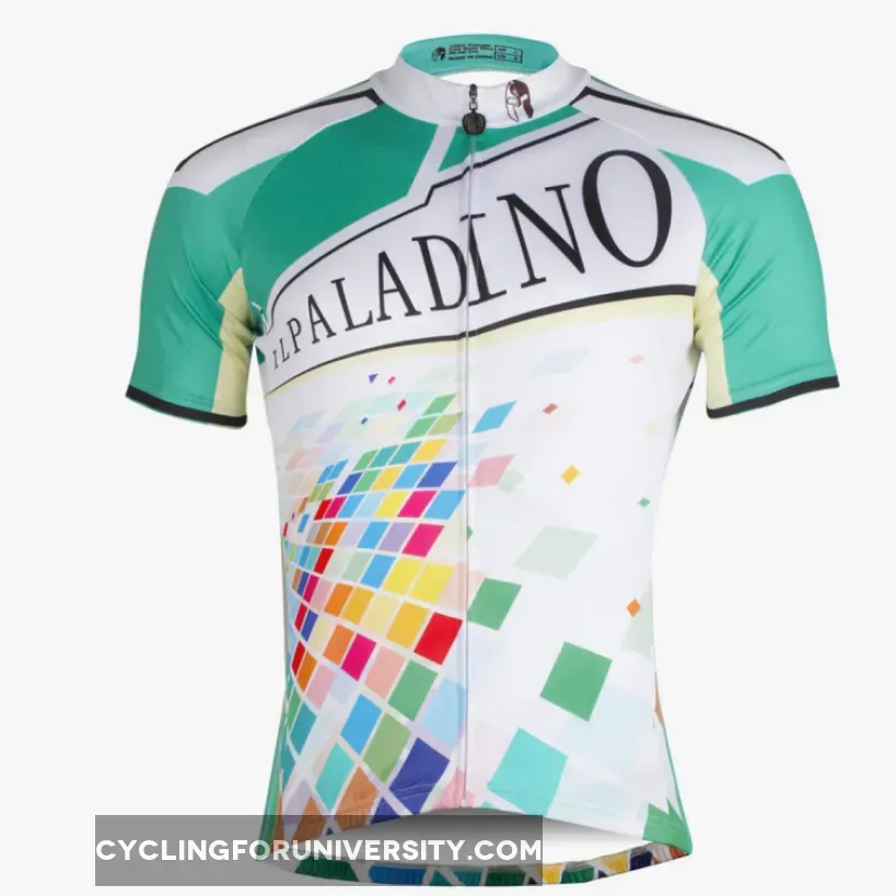 ILPALADINO Men's Summer Cycling Jersey for Outdoor Riding Eye Catching Design Bike Shirt Quick Dry NO.740