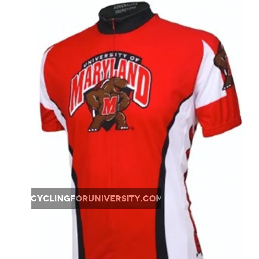 UMD University of Maryland Terrapins Cycling Short Sleeve Jersey