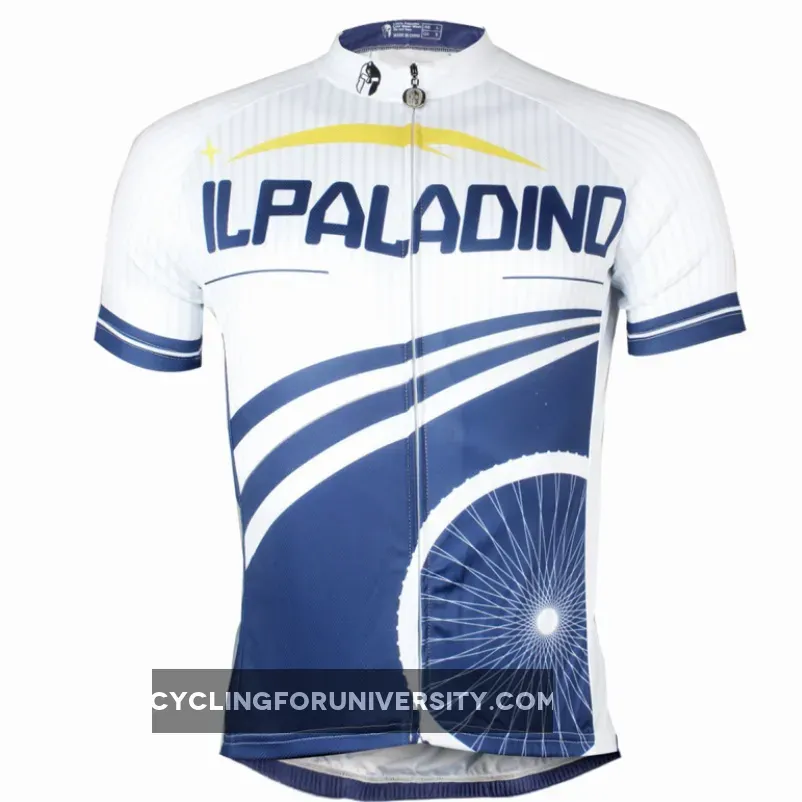 Wheel Men's Mountain Bike Cycling Cycling Jersey Blue and White Summer NO.782