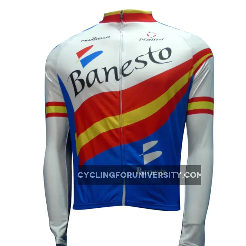 Banesto Team Long Sleeve Cycling Jersey To Buy