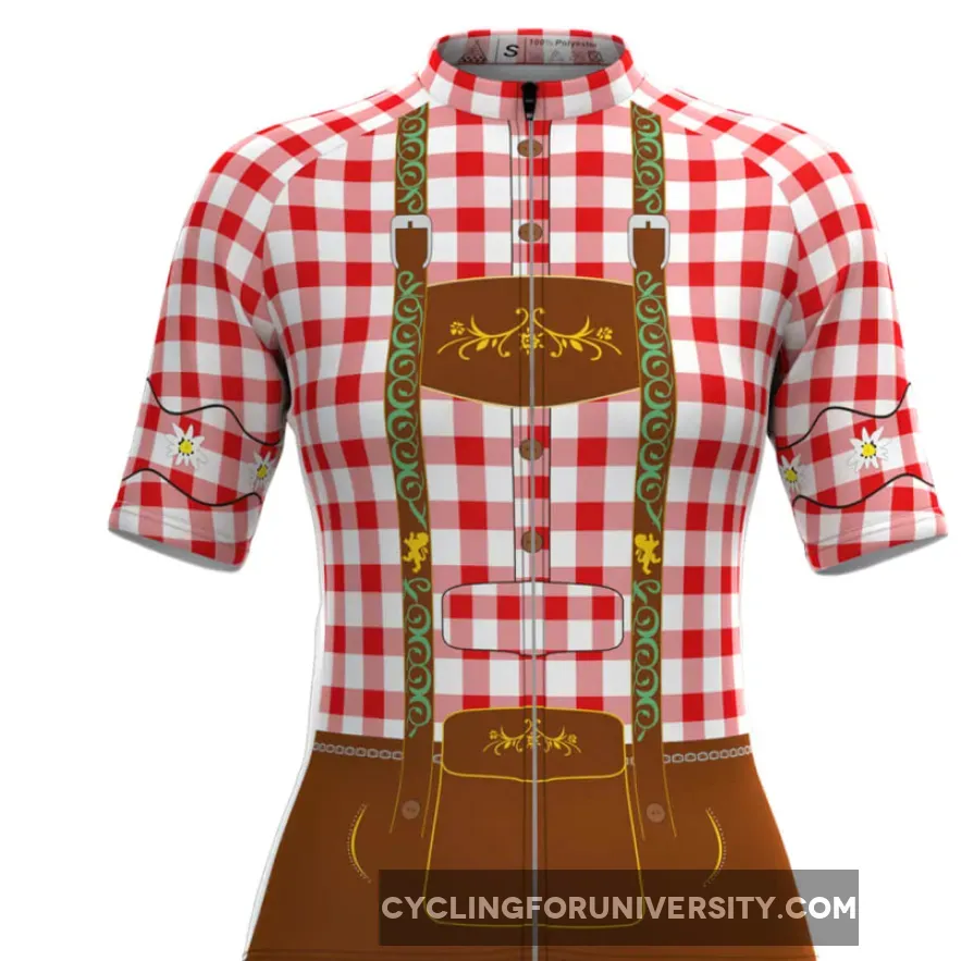 Women's Tirolese Cycling Jersey Red Brand New