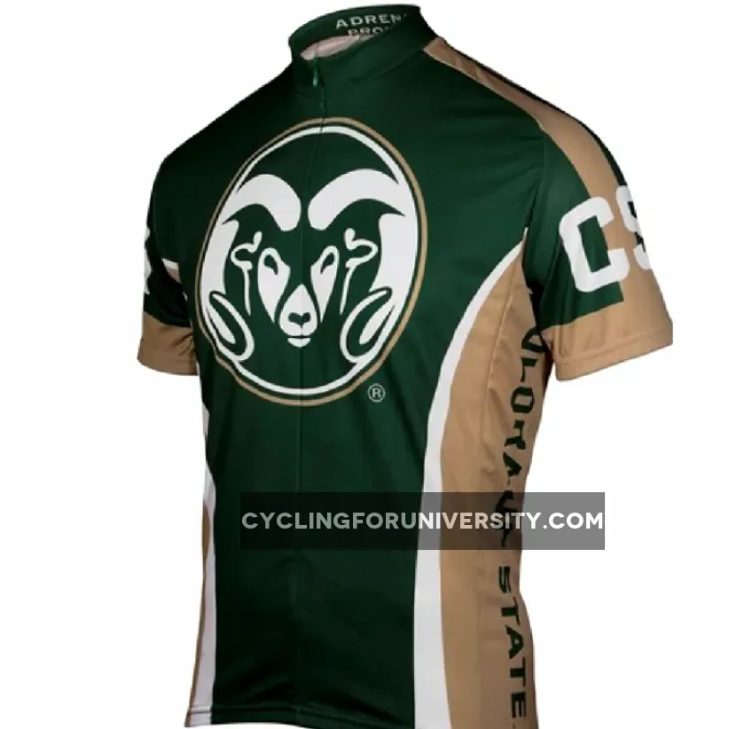 Adrenaline Promo Colorado State University College 3/4 zip Men's Cycling Jersey Csu Jersey