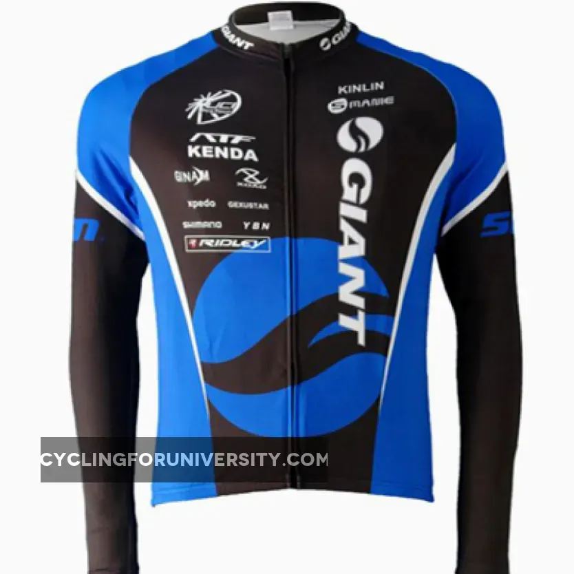 2010 Team Giant Cycling Winter Jacket In Blue Restock