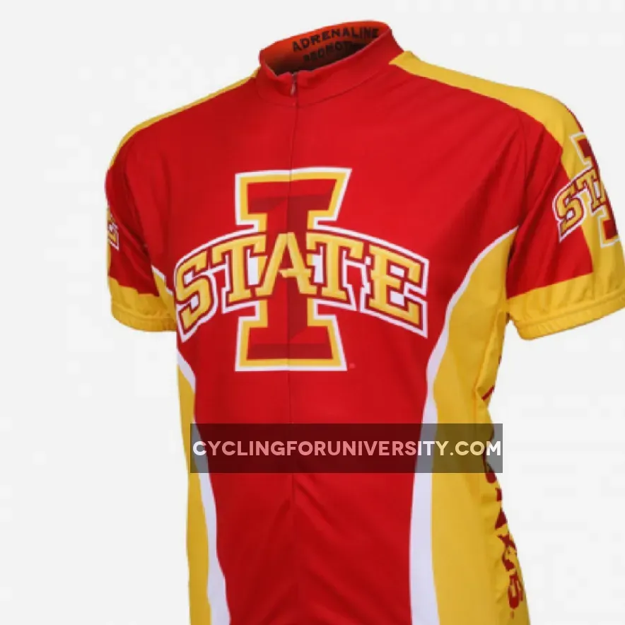 Iowa State Cyclones 3/4 zip Men's Short Sleeve Cycling Jersey #Iowa State Cycling Jersey