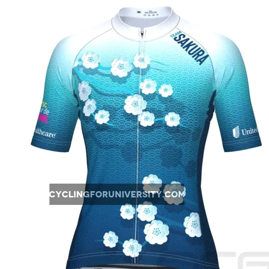 Women's Team Sakura Short Sleeve Cycling Jersey Sakura Gear