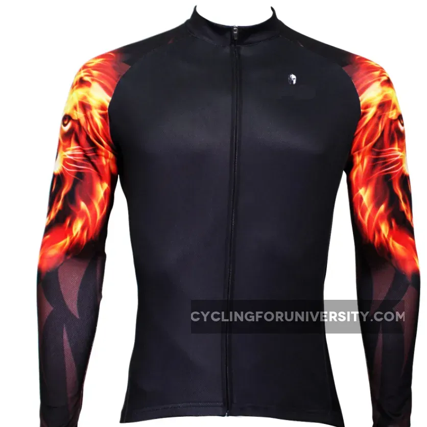 Cycling Jersey Wholesale Ultraviolet Resistant Men's Cycling Long-sleeved Jersey for Spring and Summer Fashionable Jersey Leisure Sportswear Black