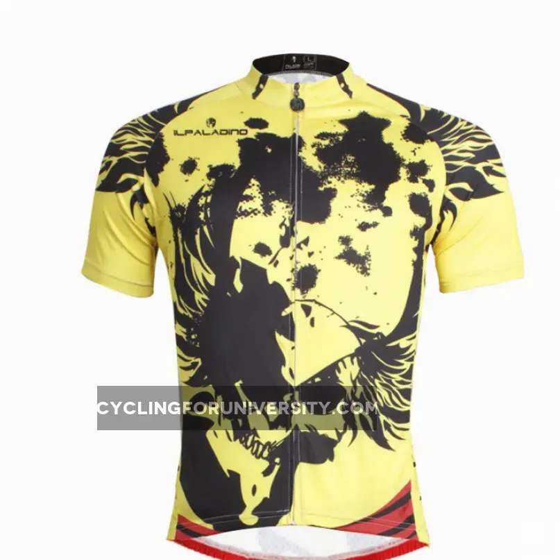 ILPALADINO Cycling Jersey for Men Rock Style Mountain Comfortable Biking Clothes Pro Cycle Clothing Racing Apparel Outdoor Sports Leisure Biking T-shirt NO.660