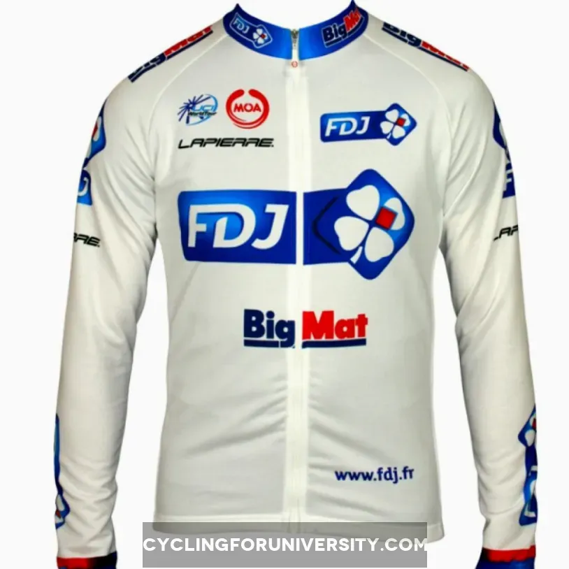 FRANCAISE DES JEUX (FDJ) - BIG MAT 2012 MOA Radsport-Profi-Team- Long Sleeve Jersey Jacket