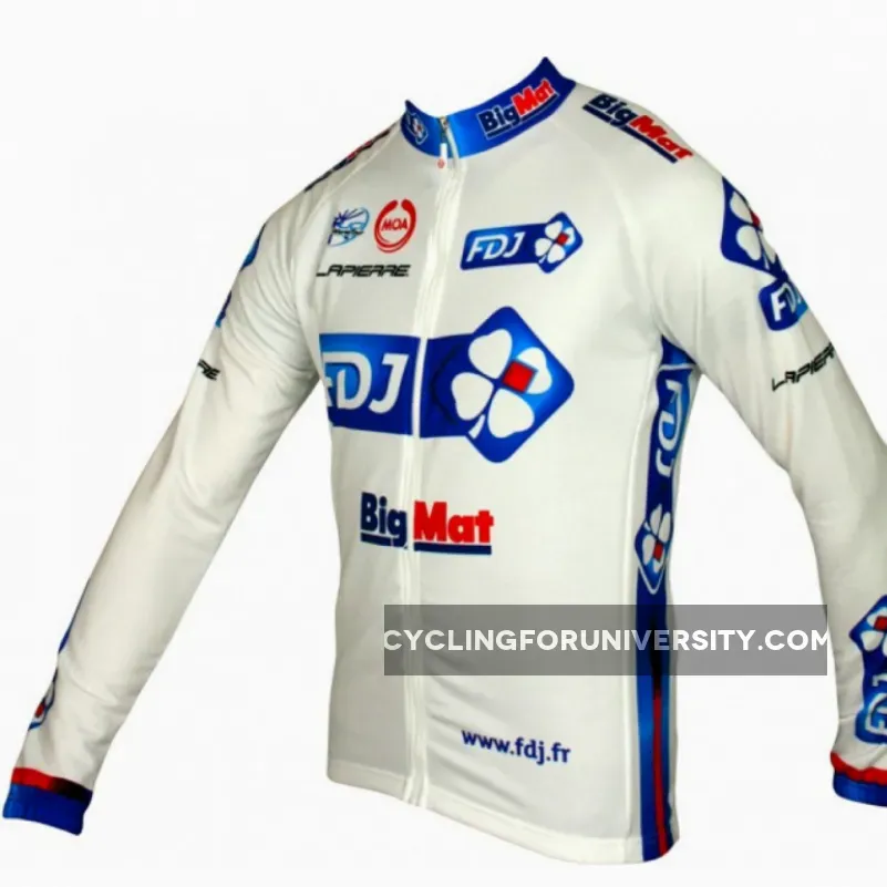 FRANCAISE DES JEUX (FDJ) - BIG MAT 2012 MOA Radsport-Profi-Team- Long Sleeve Jersey Jacket