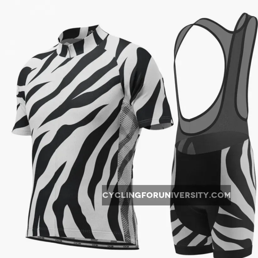 Men's White Tiger Short Sleeve Cycling Kit, White Tiger Shorts