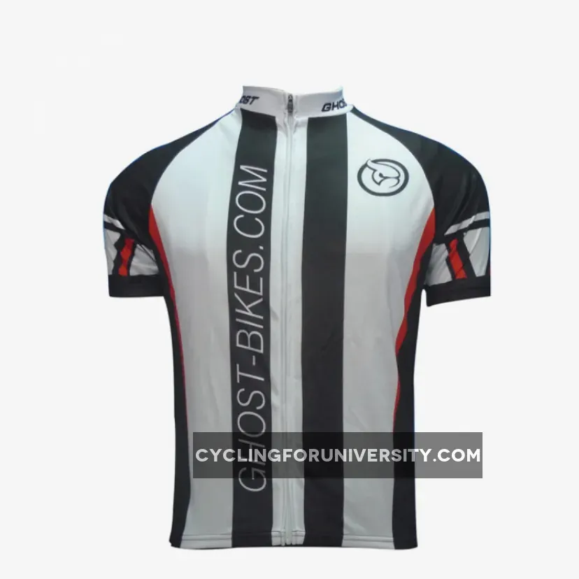 2011 GHOST Black and White Team Short Sleeve Cycling Jersey
