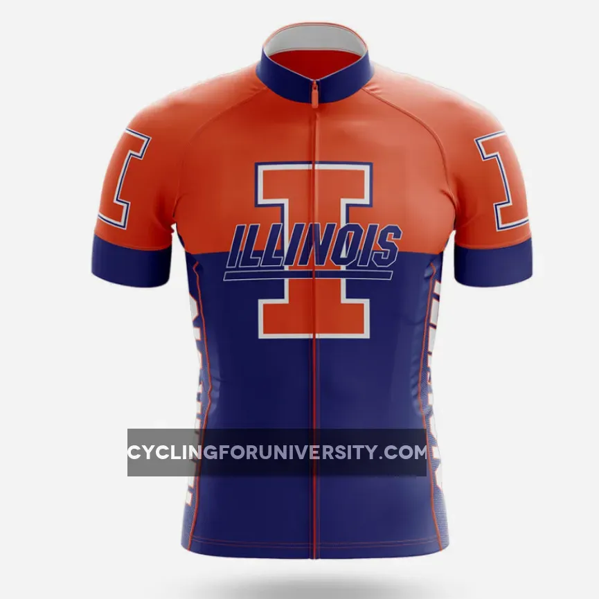 University of Illinois Urbana-Champaign V2 - Men's Cycling / Jersey Only