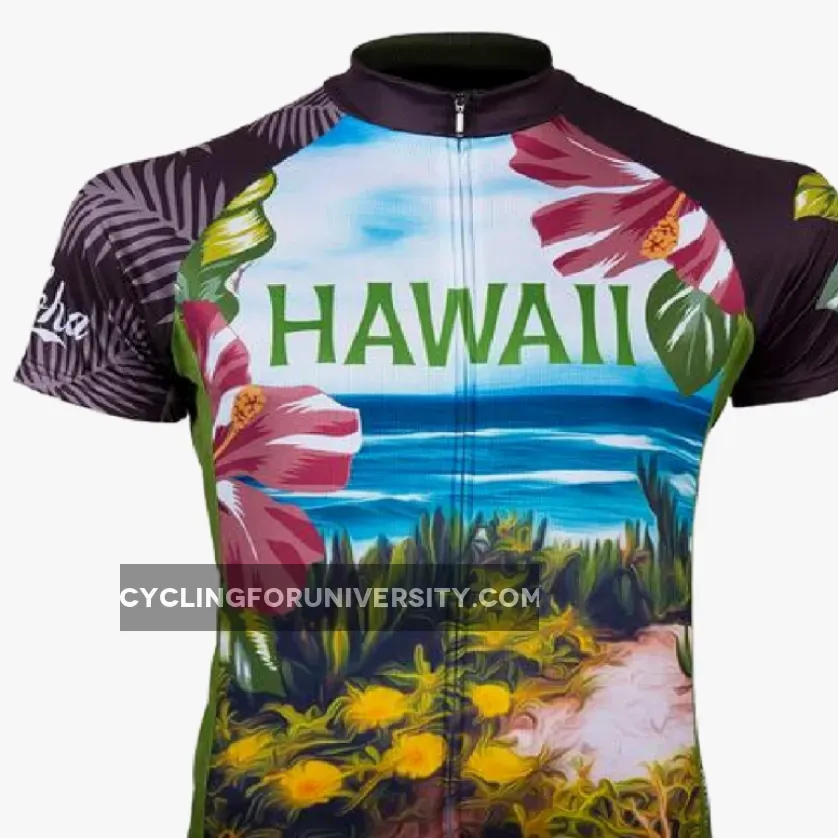 Primal Wear Aloha Hawaii Full Zip Short Sleeve Sport Cycling Jersey