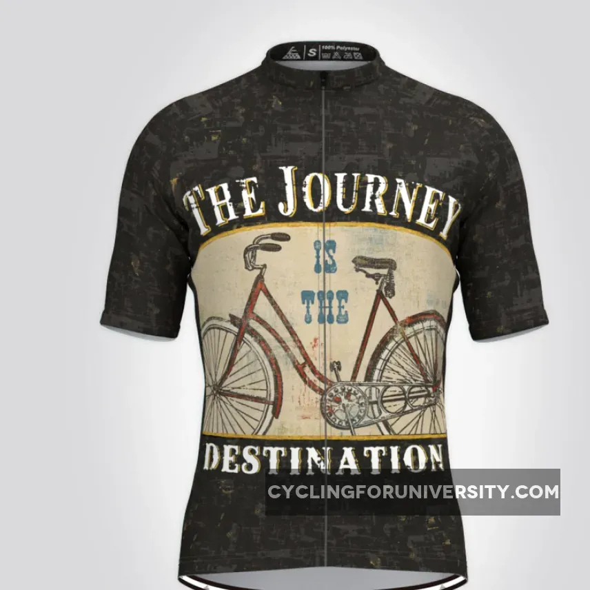 The Journey Is The Destination Cycling Jersey Black Online
