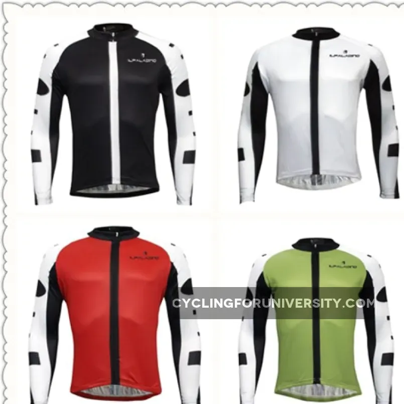 Men's Breathable Long-sleeve White Cycling Jersey with Black-strip Outdoor Leisure Sport Biking Shirt Winter Bicycle Sportswear clothing(velvet) 773