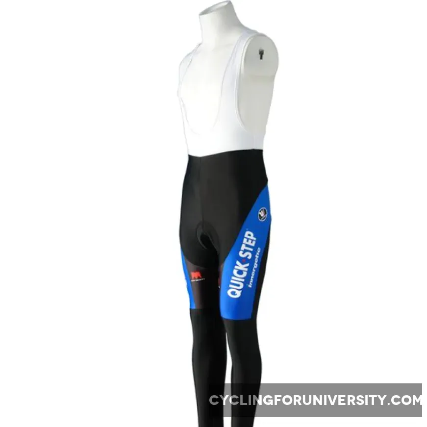 2010 QUICK STEP Cycing Winter Bib Tights Brand New
