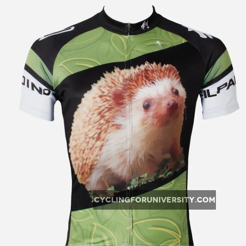 ILPALADINO Men's Cycling Short Sleeve Hedgehog Picture Bike Shirt Quick Dry Exercise Bicycling Pro Cycle Clothing Racing Apparel Outdoor Sports Leisure Biking Shirts NO.557