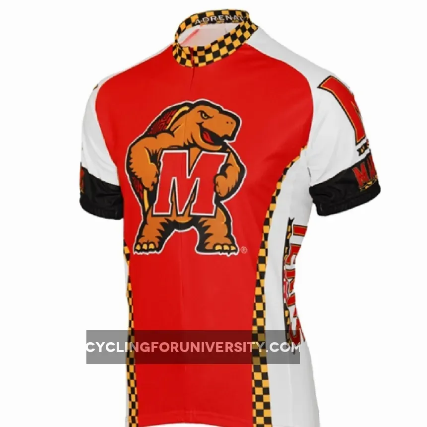 Adrenaline Promo University of Maryland Terps College Road Cycling Jersey, Maryland Bike Jersey