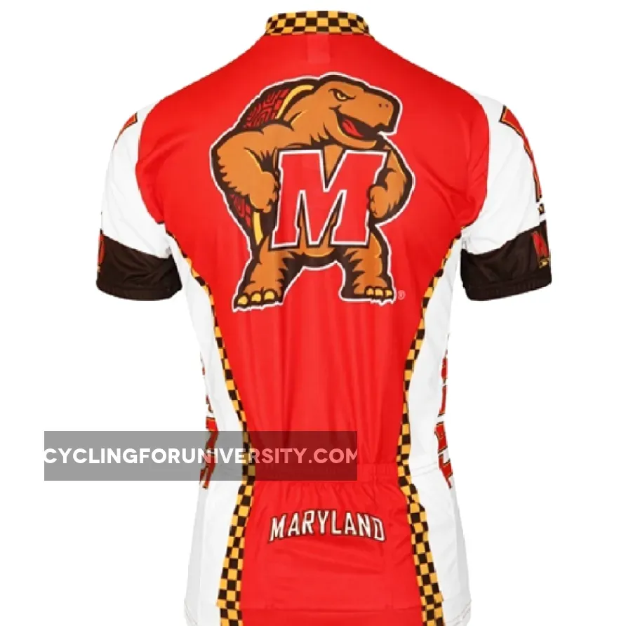 Adrenaline Promo University of Maryland Terps College Road Cycling Jersey, Maryland Bike Jersey