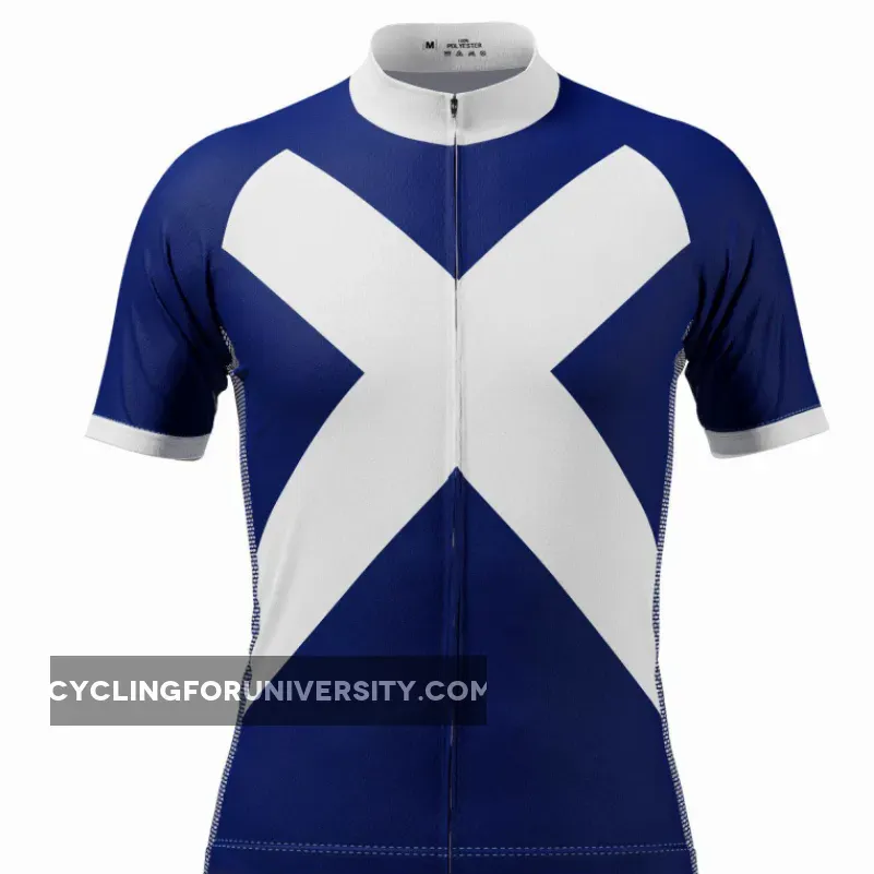 Men's Scotland Flag National Short Sleeve Cycling Jersey / Jersey Scotland