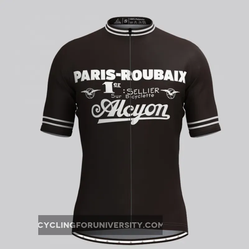 Retro Paris Roubaix Men's Cycling Jersey Brand New