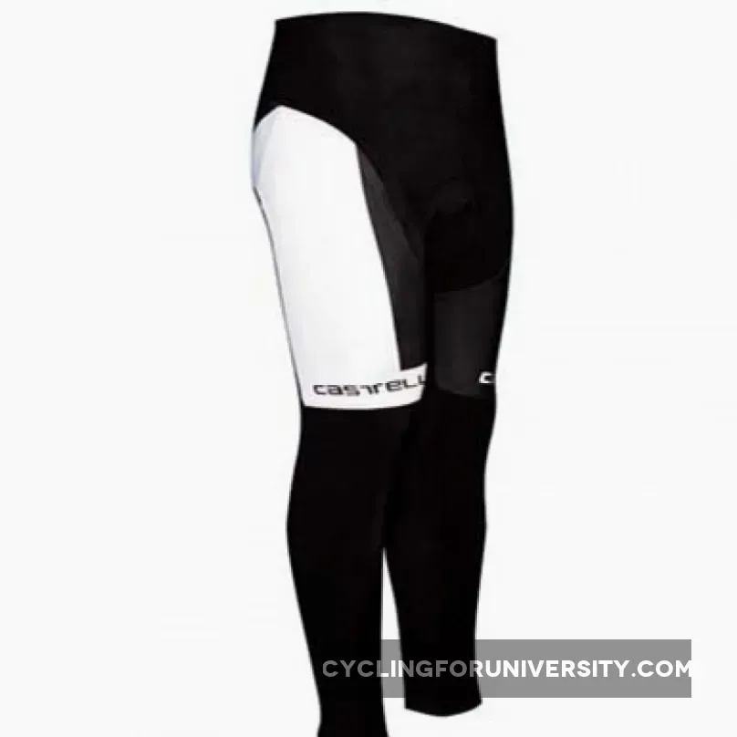 2011Castelli Team Cycling Winter Tights White/Black