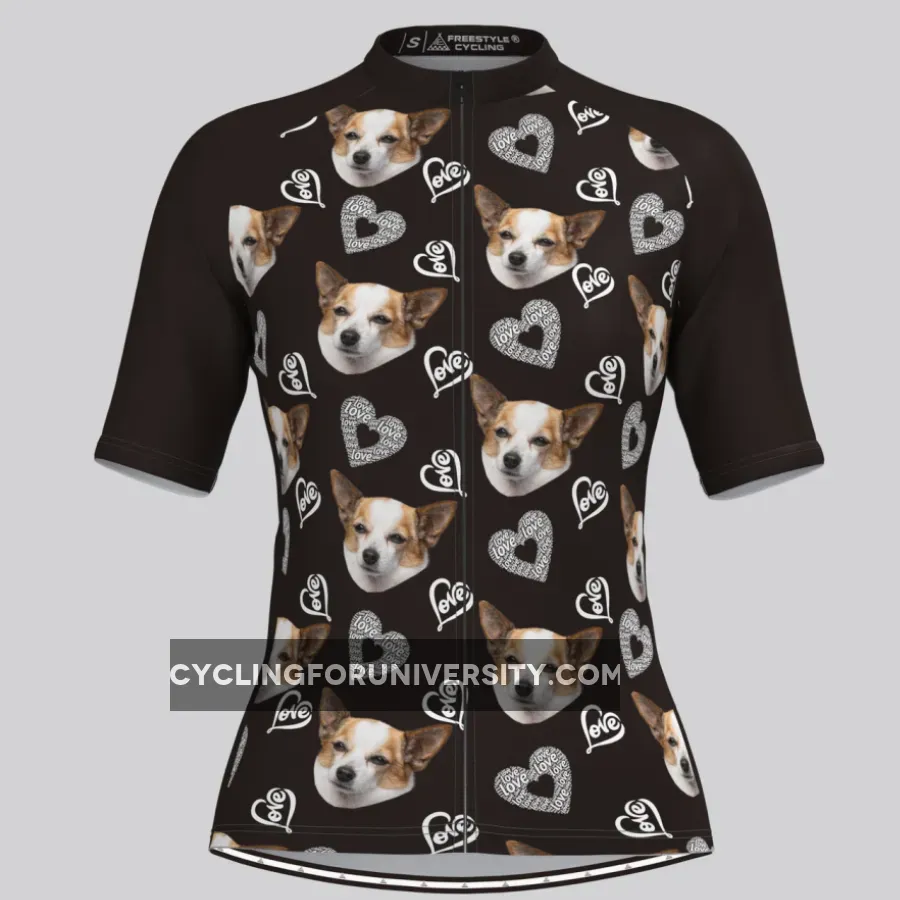 Custom Pup Face V4 Women's Jersey-Black To Buy