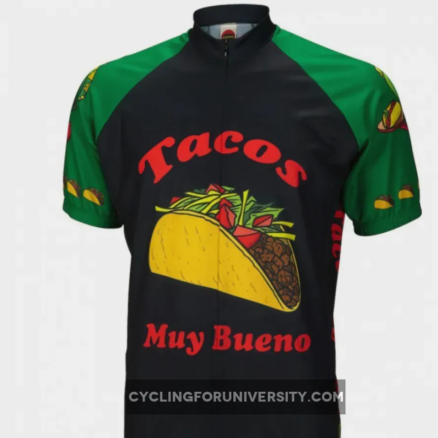 Taco Tuesday Short sleeve Full zip men's cycling jersey TACO-MD