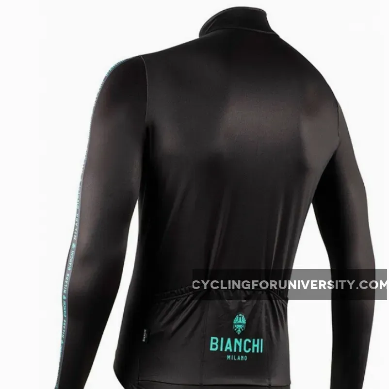 Bianchi Milano Valfurva Black Long Sleeve Jersey,