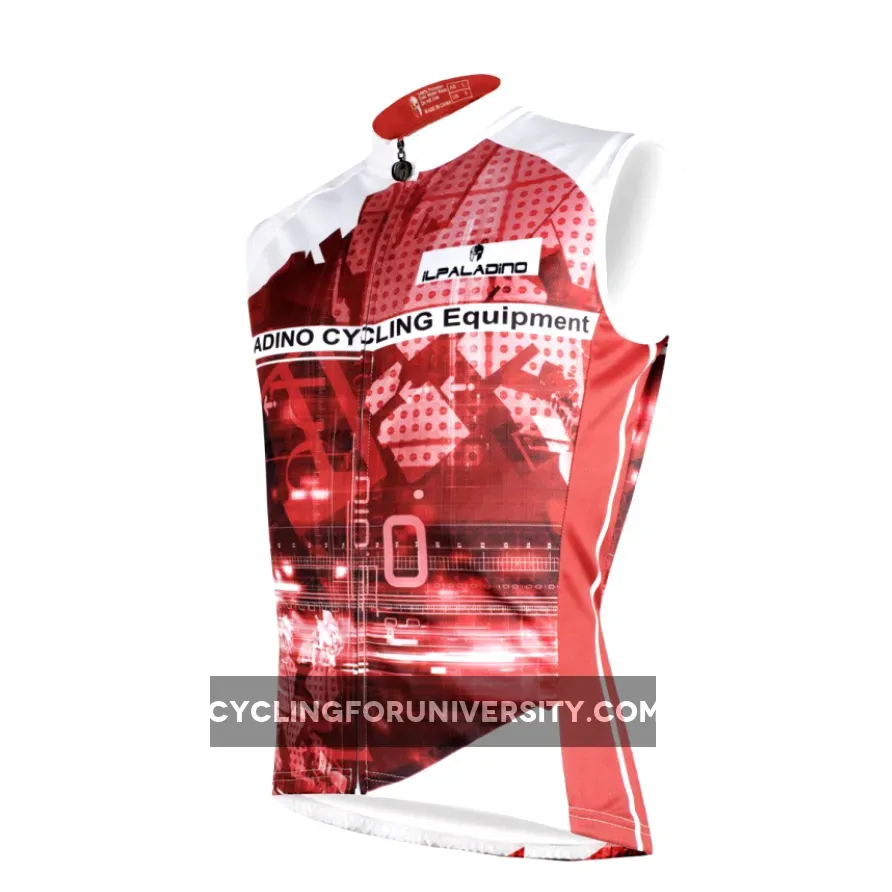 Time Red Men's Cycling Sleeveless Bike Jersey T-shirt Summer Spring Road Bike Wear Mountain Bike MTB Clothes Sports Apparel Top NO.W 672