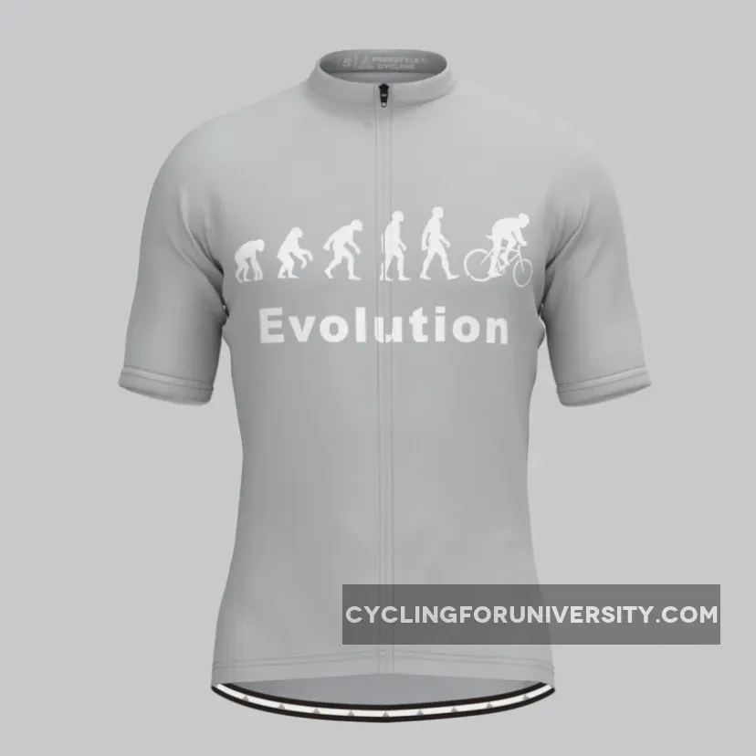 Evolution Team Men's Cycling Jersey Gray Brand New