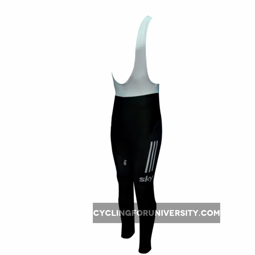 Team Sky Tour De France TDF 2012 Black Winter Bib Pants