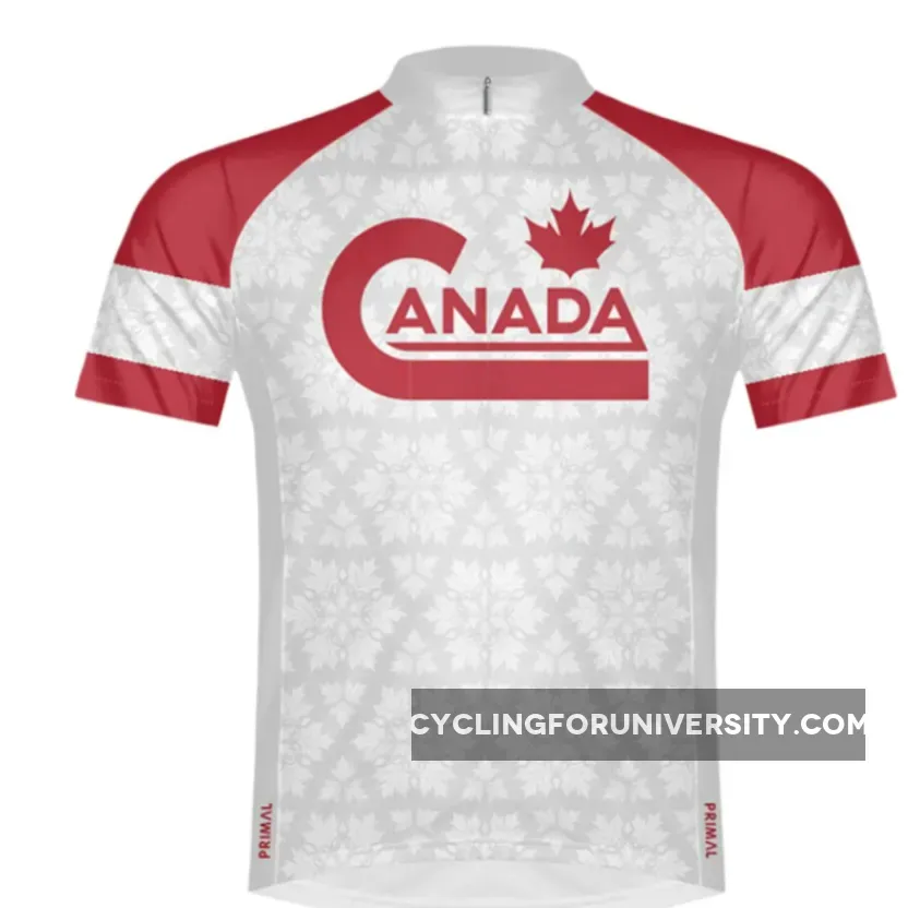 Primal Wear Great White North Canada Full Zip Short Sleeve Cycling Jersey Canada Cycling Jersey CANA20M-2