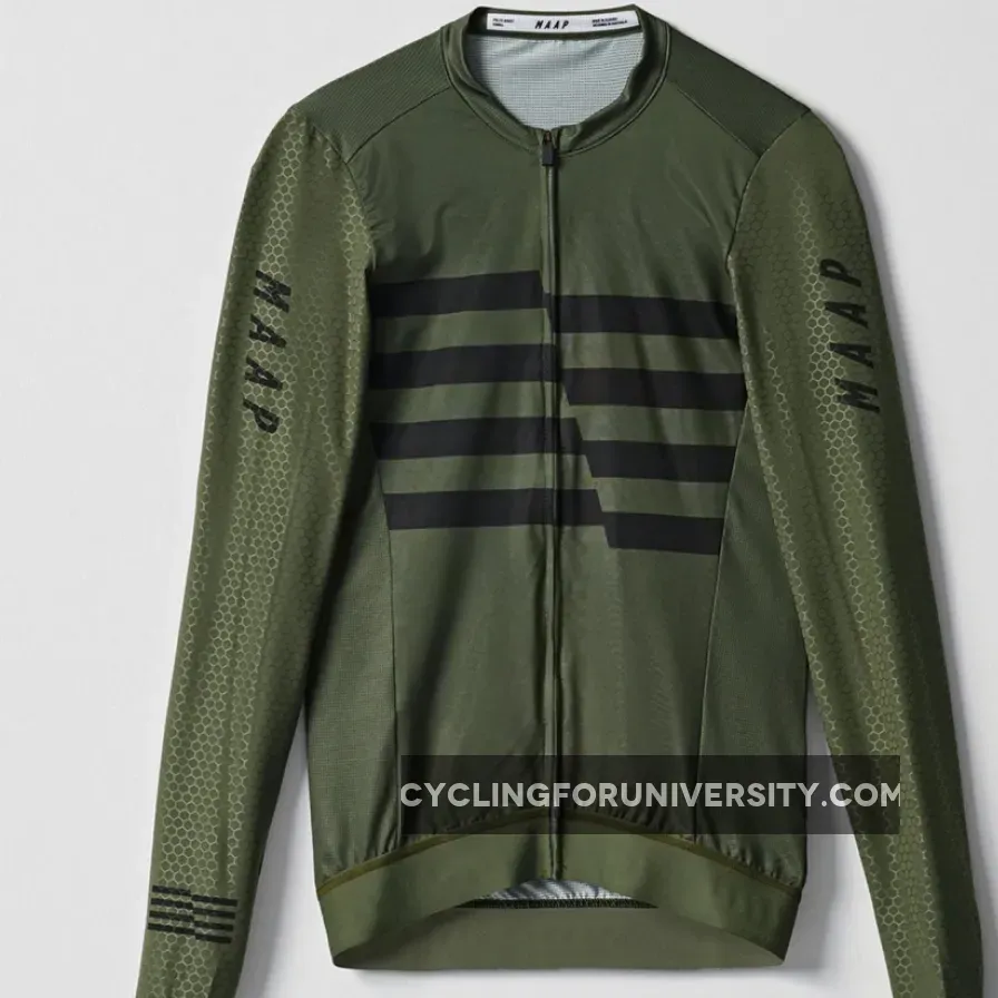 Maap Emblem Pro Hex long sleeve jersey - Green #Maap Long Sleeve Jersey