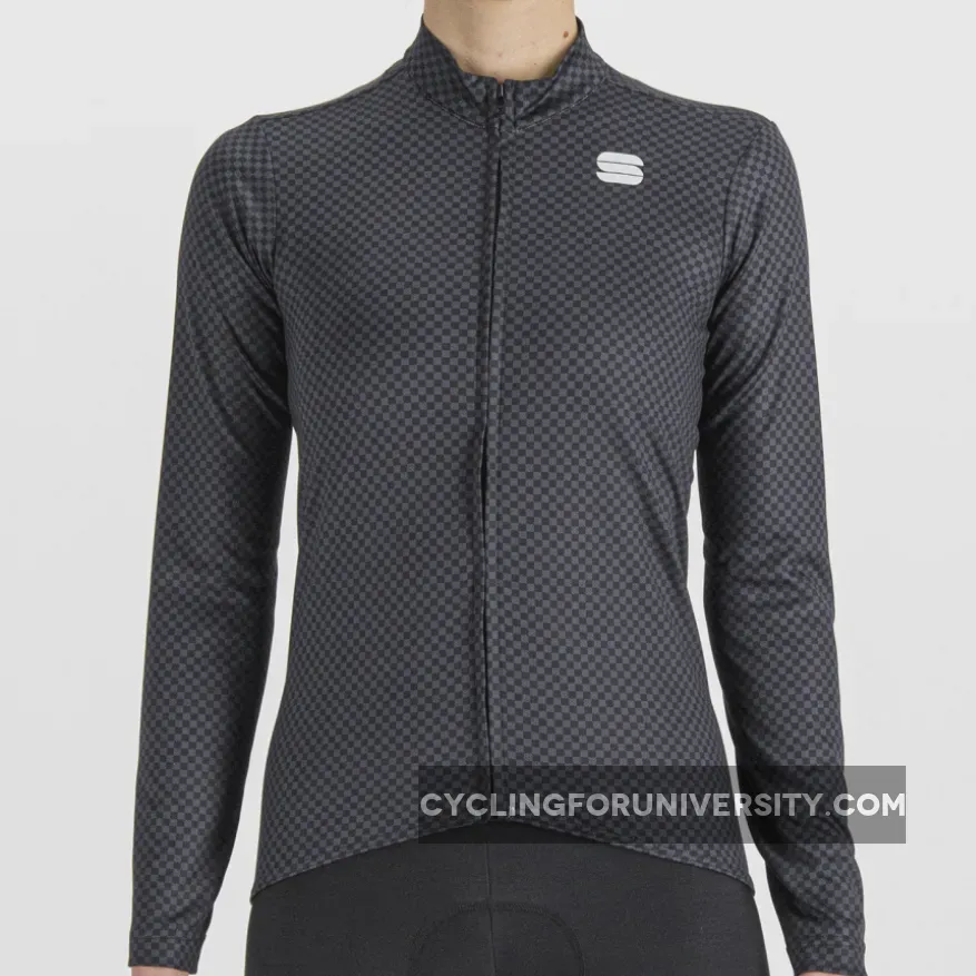 Sportful Checkmate Women Long Sleeves Jersey - Black To Buy